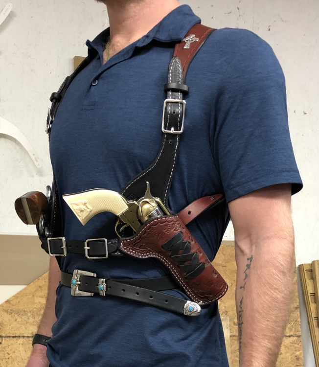 (image for) Deadwood Double Huckleberry Shoulder Holsters